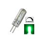 Dimmable LED G4 with 1.5 watt dimmable and 24 SMDs GREEN - green light for 12V DC dimmer Halogen shaped pin base 360 ​​° Bulb Lamp Socket Spot Halogen bulb
