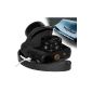 MegaGear leather camera bag for compact camera Canon PowerShot G1X Mark II (Black) (Electronics)