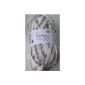 Rico Design 100 g Loopy Pompon college, Fb. 002 cream-beige, ruffled wool scarf wool scarf network (household goods)