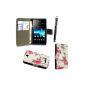 STYLE YOUR MOBILE Sony Xperia E C1505 PU LEATHER CASE MAGNETIC FLIP SKIN COVER POUCH + Screen Protector + Stylus (Textiles)