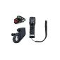 SAVFY® bicycle lights bicycle lamp bicycle light set incl. Headlights and taillight, black (Misc.)