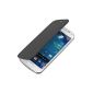 Protective case with flap for convenient and chic Samsung Galaxy S4 Mini i9190 / i9195 in Black of kwmobile mark (Wireless Phone Accessory)