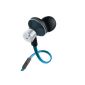 GOgroove audiOHMiDX Headphone Headset Microphone with Integrated Call Control for Smartphones, Tablets Samsung Galaxy Tab 4, S / HTC Google Nexus 9 / Apple iPad Air / shield portable / MP3 Players, Computers and more devices with a headphone jack 3.5 mm - Interchangeable silicone Headphones - (Blue) (Personal Computers)