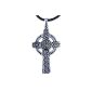 Celtic Cross Pendant in 925 sterling silver with Kette_65 cm (jewelry)