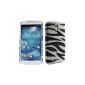 BONAMART ® 3D Bling Large Silver Zebra Imitate Rhinestone Crystal Hard Case Cover Cover For Samsung Galaxy S4 SIV S4 IV i9500 (Electronics)