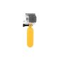 Neuftech® monopod diving float floating bobber handle Gripstick pole + Screw + hand strap belt accessory float for GoPro Hero 2 3 3 + 4 (Yellow) (Electronics)