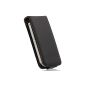Wicked Chili Flip Case Leather Case for Apple iPhone 4S / 4 (black / brown) (Accessories)
