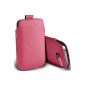 World Gadgets (Pink + Mini Stylus) Case Cover Pull Tab PU Leather Suitable only for Nokia Asha 201, Nokia Asha 205, Nokia Asha 210, Nokia Asha 300, Nokia Asha 302, Nokia Asha 303, Nokia Asha 500, Nokia Asha 501, Nokia Asha 502, Nokia Asha 503 + Mini Stylus.  (Pink)