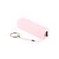 Revolt Power Bank for iPhone, mobile phone and USB device, pink, 2,200 mAh (Electronics)