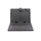 AFUNTA 10.1-inch Tablet PC Universal Leather Case with Keyboard / holder for 10 