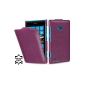 Goodstyle exclusive leather case UltraSlim Case for Nokia Lumia 720 in purple (Electronics)
