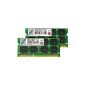 Transcend RAM 8GB Dual Channel Kit DDR3-1333 PC3-10600 CL9 204pin 2x 4GB SO-DIMM for current DDR3 i5 + i7 Notebooks with 1333MHz and 1066MHz support (Personal Computers)