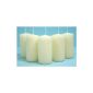 10 white ALTAR - pillar candles CANDLE DEKO 100 x 48 mm (Personal Care)