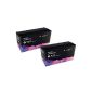 TWIN PACK (2BK) = 2 x black toner compatible with Dell C1660, C1660W, C1660CN, C1660CNW (Office supplies & stationery)