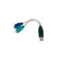 Digitus DA-70118 USB to PS2 adapter / USB AM to 2x mini-DIN 6F (Accessories)