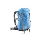 Mantona element outdoor backpack (with detachable camera bag for DSLR camera incl. Raincover / laptop case / stand holder) blue (accessory)
