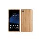 kwmobile® natural state Bamboo Case for the Sony Xperia Z1 in Tan (Wireless Phone Accessory)