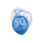 Glitz Blue 50 Years 30cm Happy Birthday Balloon Latex - 6 Pack (Toy)
