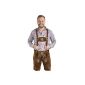 Men's costumes lederhosen Alpenjäger short - costume leather pants in brown / light brown / dark brown or buff dress pants (Textiles)
