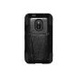 Amzer Shell Double Layer foot hydbride for Nokia Lumia 620 Black (Wireless Phone Accessory)