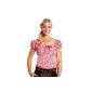 FROHSINN - ladies dress bodice or Dirndl blouse red / blue plaid - costumes Fashion