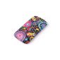 Stylish Jellyfish Pattern Silicone Gel Cases for HTC Sensation / Sensation XE with screen protectors Black Red Blue Yellow Pink multi-colored (Electronics)