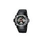 Casio - AW-590-1A - G-Shock - Men Watch - Quartz Analog - Digital - Black Dial - Black Resin Bracelet (Watch)