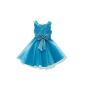 The Vogue Girl Christening Dress Tulle Lace Petal Butterfly Knots (Clothing)