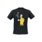 The Simpsons - T-Shirt Men Homer Last Perfect Man - Black (Clothing)