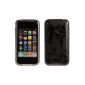 wortek® silicone TPU Case Apple iPhone 3G / 3GS tendril pattern Grey (Electronics)