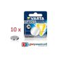 Varta VCR2032 Lithium Coin Cell Battery (10-Pack, 3V) (Accessories)