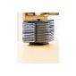 CD rack for 56 CDs CD carousel rotates through 360 ° Storage shelf archiving