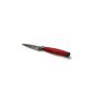 Tutti GLO7470 Kitchen Knife Office Coating Titanium / Stainless Steel Channel Matte Black / Red 9 cm (Housewares)
