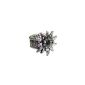 Costume ring Edelweiss great with rhinestones jewelry accessory for costumes dirndl or lederhosen for men (Textiles)