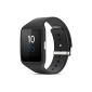 Sony SmartWatch 3 SWR50 (1.6 inch LCD display, 1.2GHz quad-core processor, Android Wear) Black (Wireless Phone Accessory)