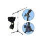 Keep drum microphone stand (MS106BK with gallows + clip, Black)