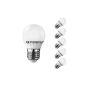 THE 3W dimmable bulb equivalent to a 25W incandescent bulb, Warm White, Pack of 5 units, Amplio ángulo of emisión