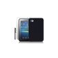 Samsung P1000 Galaxy Tab Silicone Skin CASE TUBE IN BLACK + Screen Guard + Stylus Pen (Wireless Phone Accessory)