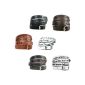 AREA17® leather strap with engraved wrap bracelet with Buckle Dial Color bracelet with personal text engraved (jewelry)