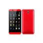 One Cubot 4.7 inch 720P HD IPS Smartphone Unlocked Android 4.2 MTK6589 Quad Core Dual SIM Dual Standby Mobile Phone - Red (Electronics)