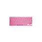 Spanish dark pink keyboard