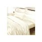 White satin bed linen cream - 6 rooms - 220 x 240 cm - 140 cm bed (Kitchen)