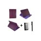 Purple PU Leather pen holder for cover in Storex eZee'Tab804 8 