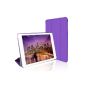 JETech® GOLD Slim Fit iPad Air Cover Sleeve Case Case with Stand Function and built-in magnet for sleep / Wake for Apple iPad SmartCase 5 Cover (Purple) (Personal Computers)
