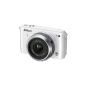 Nikon 1 S1 System camera (10 megapixels, 7.6 cm (3 inch) LCD display, Full HD) Kit incl. 1 Nikkor 11 to 27.5 mm white (Electronics)