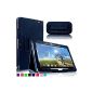 Infiland Acer Iconia Tab 10 A3-A20 25,65 cm (10.1 inch FHD) (A3-A20HD) tablet folio PU Leather Stand Case - fits only Acer Iconia Tab 10 A3-A20 tablet (Dark Blue) (Electronics)
