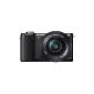 Sony Camera A5000 hybrid digital camera 3x optical zoom 20.1 Megapixel Lens 16-50 mm + Black Retractable Black (Electronics)