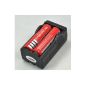 Shipping from Germany Express Shipping Available! 2-4 days for delivery! 2x 4000mAh 18650 Li-ion Battery + Charger for LED Flashlight (Electronics)