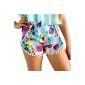 ZANZEA Boho Women Flower High Waist Pom Pom Shorts beach swimming shorts Summer Shorts (Textiles)