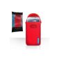 Samsung Galaxy S4 Mini Bag Red Neoprene pouch envelope with Case Flex Logo (Wireless Phone Accessory)